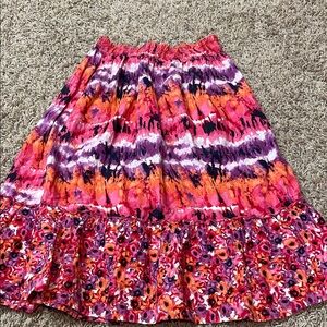 Vibrant Multicolor girls Skirt
